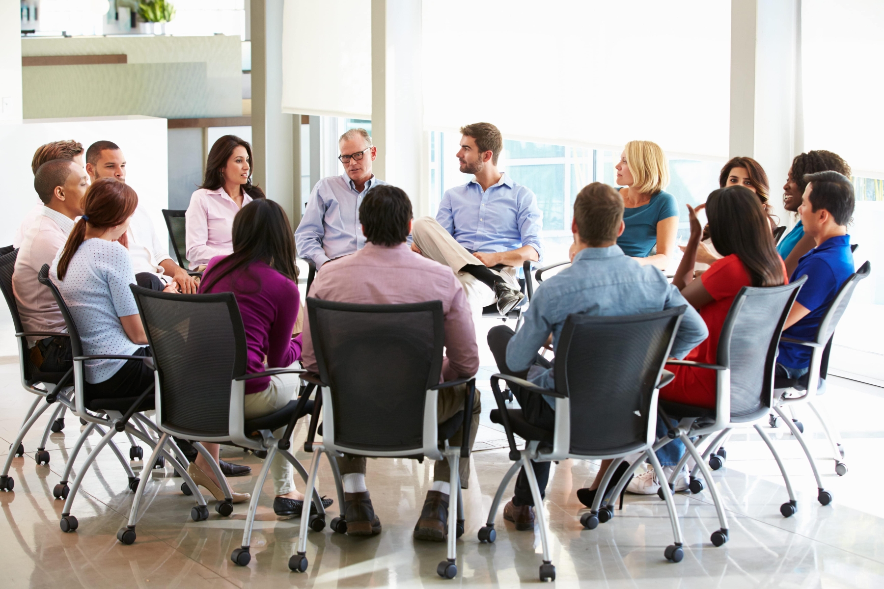 Business people having meeting