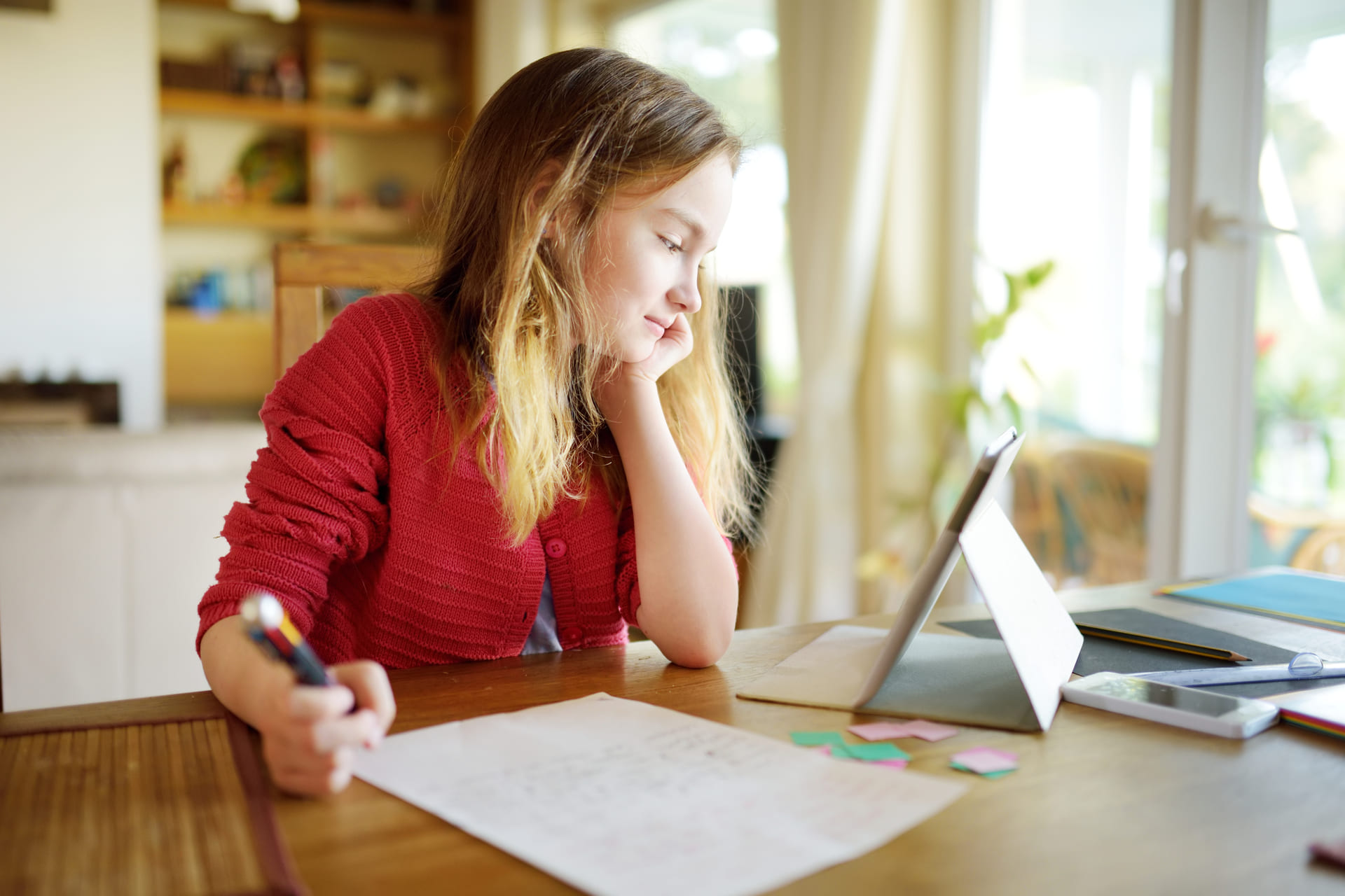 Child with iPad